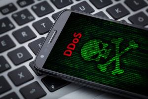Blog graphic emphasizing the importance of DDoS protection for customer demand and uptime