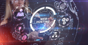 Illustration of a hosting provider under DDoS attack