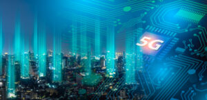 A close-up of a person typing on a keyboard, overlaid with digital code and security symbols, representing cybersecurity themes