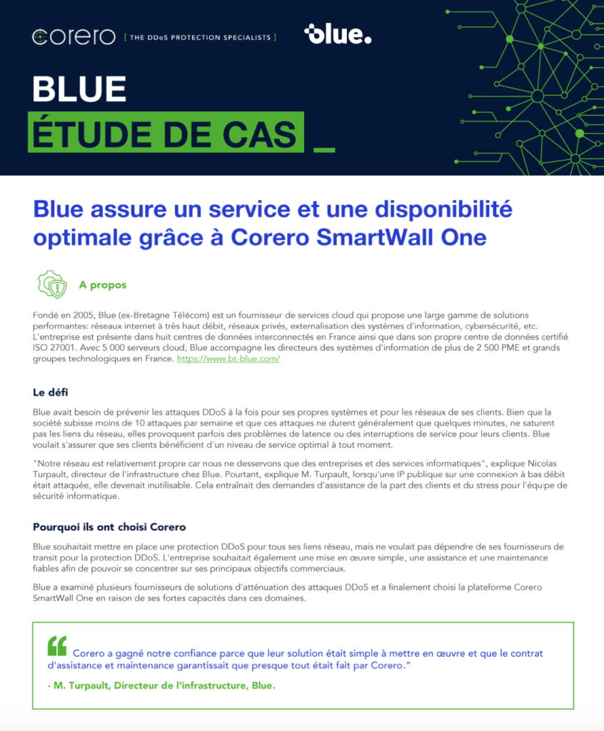 BT Blue & Corero SmartWall: Ultimate DDoS Protection