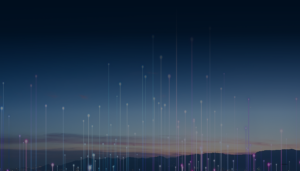 Akamai and Corero logos side by side, with a stylized graphic of a globe and interconnected lines in the background, symbolizing global connectivity and cybersecurity.