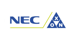 A map of Europe, the Middle East, and Africa (EMEA) highlighting the locations of NEC offices.